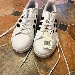 Adidas Grand Court Men's White and Black Sneakers